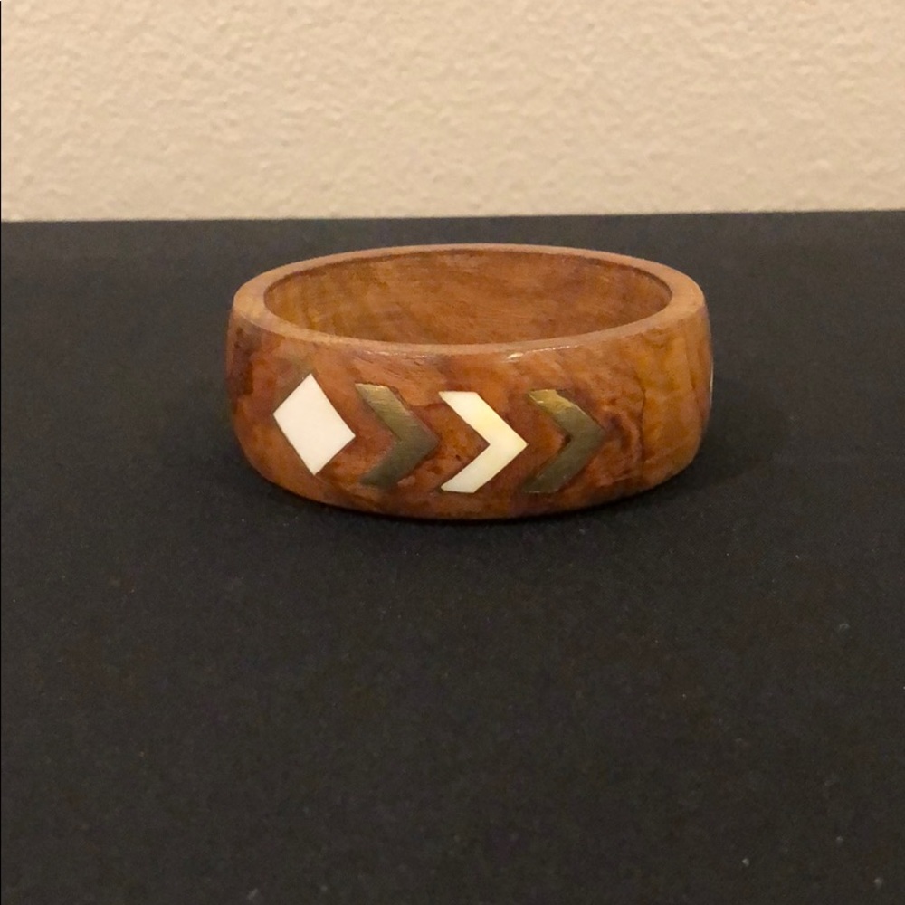 Vintage Acacia Wood Bangle